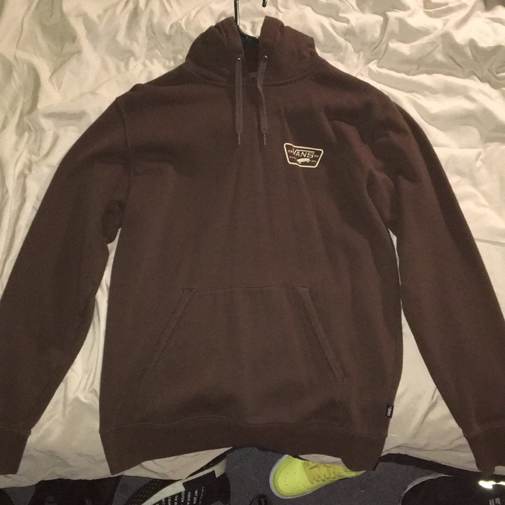 VANS Full Patch Brown Mens Hoodie!!